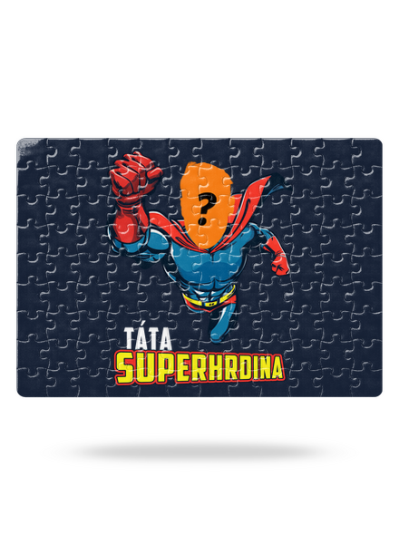 Táta superhrdina puzzle White