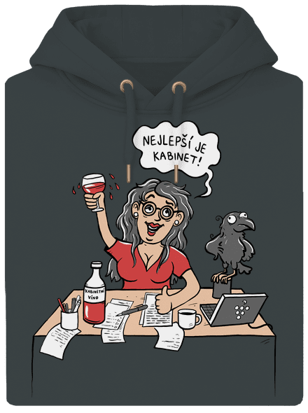 Kabinet unisex mikina premium Charcoal
