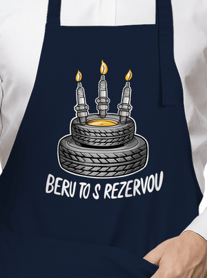 Beru to s rezervou zástěra Navy