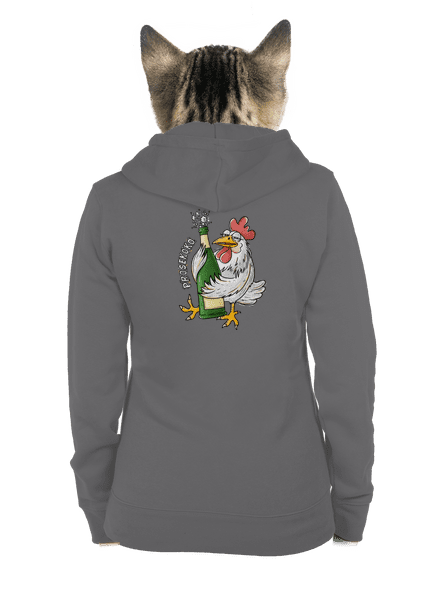 Prosekoko dámská mikina na zip Steel Gray