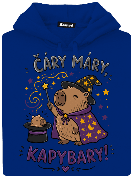 Čáry máry kapybary dámská mikina klokanka Royal Blue Mal