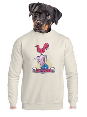 unisex mikina bez kapuce