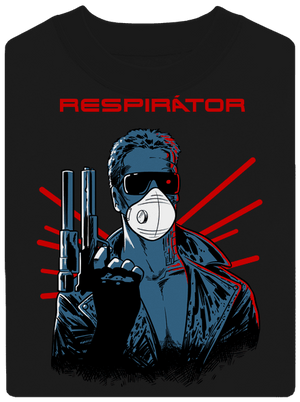 Respirátor unisex mikina bez kapuce Black