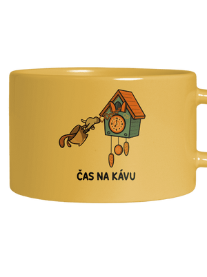 Čas na kávu hrnek makronka Yellow Macaron