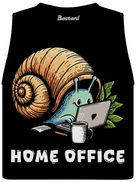 Šnekův home office dámské tílko volné Black