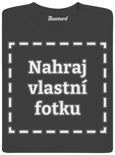 Vlastní potisk pánské dlouhý rukáv Dark Grey