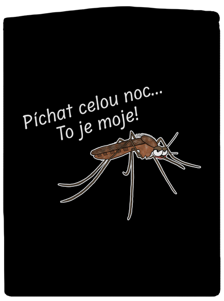 Komár s výdrží pánská mikina na zip Black