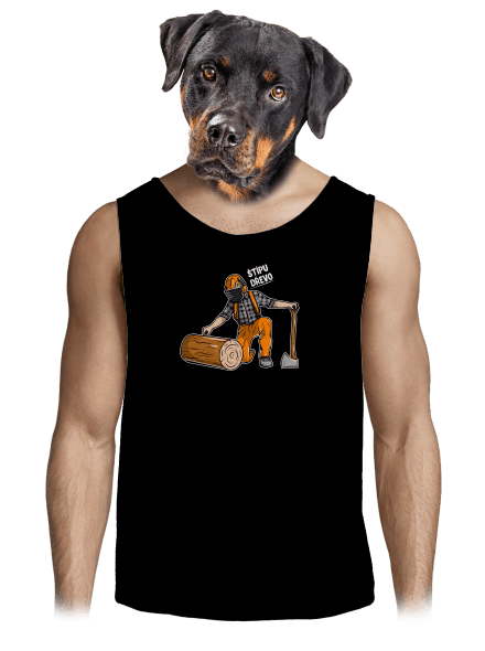 Dřevorubec pánské tílko Black