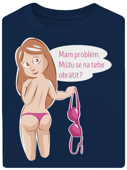 Můžu se obrátit? unisex tričko oversized Midnight Blue