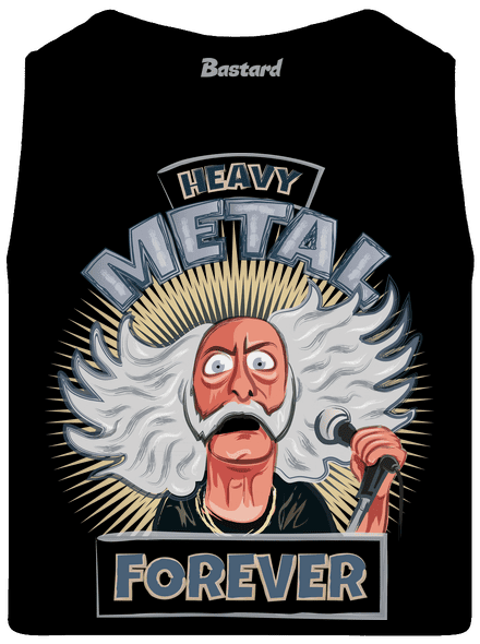 Heavy metal forever pánské tílko Black