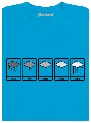 Předpověď počasí pánské tričko Atoll