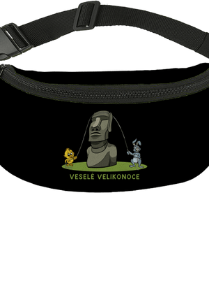 Velikonoční Moai ledvinka Black