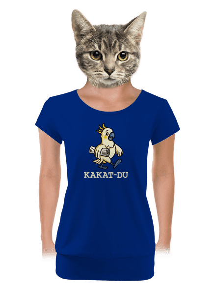 Kakat-du dámské tričko s lemem Royal Blue Mal
