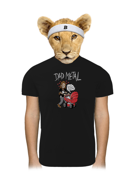 Dad metal dětské sportovní tričko Black