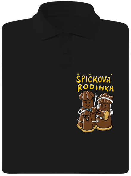 Špičková rodina II pánská polokošile Black