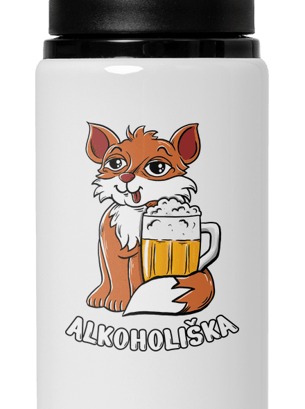 Pivní Alkoholiška lahev na vodu White