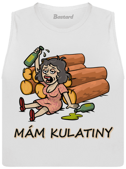 Mám kulatiny dámské tílko volné White