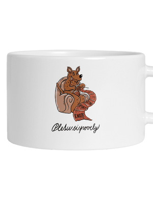 Pletu si povely hrnek makronka White