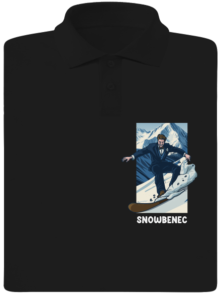 Snowbenec a snowbenka pánská polokošile Black