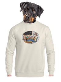 unisex mikina bez kapuce