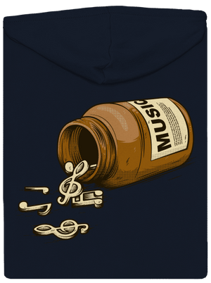 Music Pills dámská mikina na zip Navy Mal