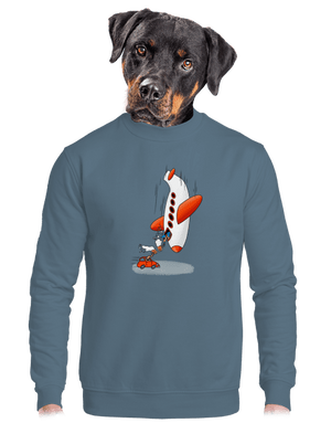 unisex mikina bez kapuce