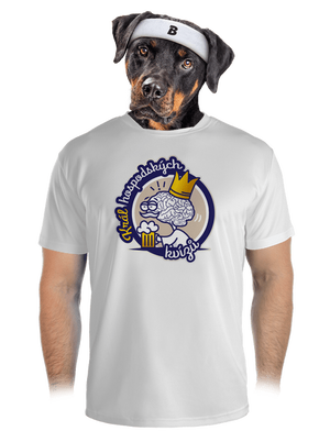 Král a královna kvízů pánské sportovní tričko White