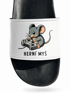 Herní myš pantofle White