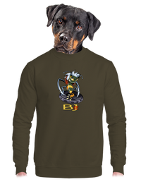 unisex mikina bez kapuce