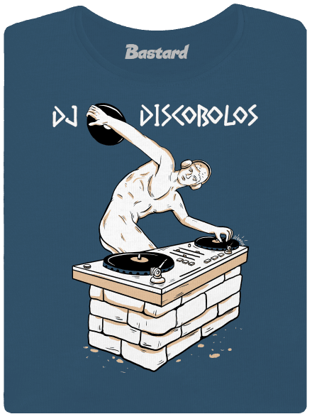 DJ Discobolos dámské tričko premium Petrol Blue
