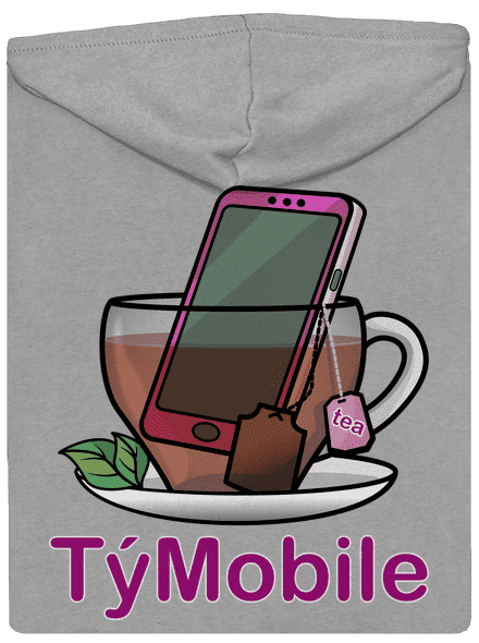 TýMobile pánská mikina na zip Light Melange