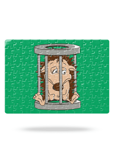Ježeček v kleci puzzle White