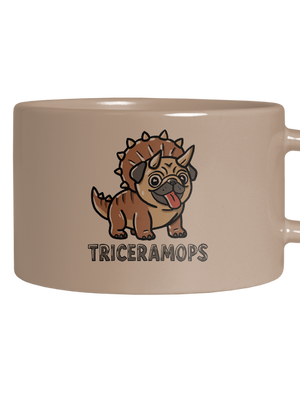Triceramops hrnek makronka Brown Macaron