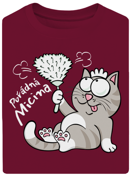 Macek a Micina unisex tričko oversized Garnet