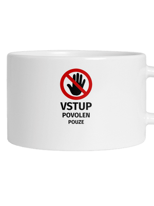 Vstup povolen hrnek makronka White