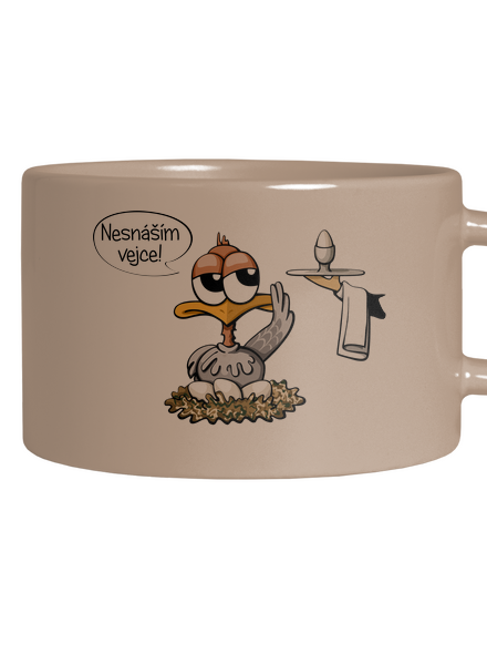 Nesnáším vejce hrnek makronka Brown Macaron
