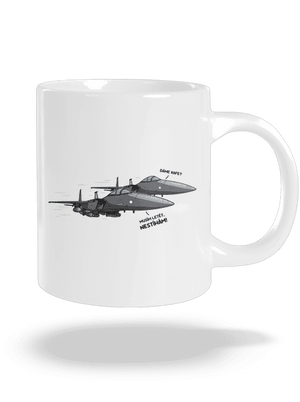 Stíhačka nestíhá velký hrnek White