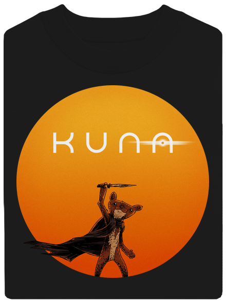 Kuna unisex mikina bez kapuce Black