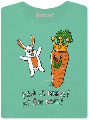 Král je mrkev, ať žije král dámské tričko premium Mint Mal