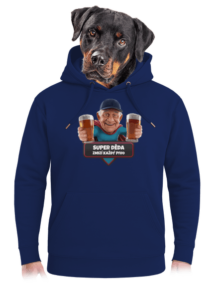 Super děda unisex mikina premium Navy