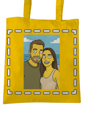 Simpsonovi z vlastní fotky taška Sunflower