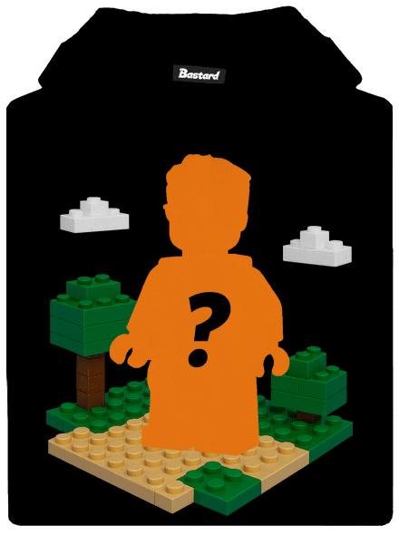 Lego postava z vlastní fotky dětská mikina klokanka Black