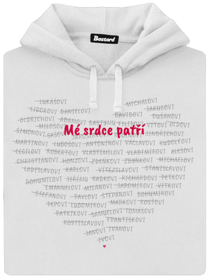 Mé srdce patří dámská mikina klokanka White