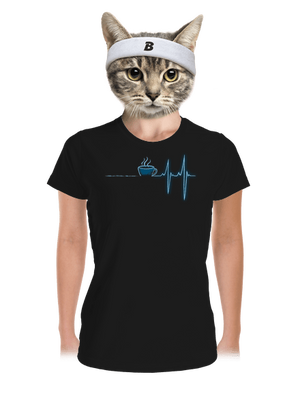 Coffee help dámské sportovní tričko Black