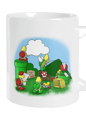 Jak se staví nový level? velký hrnek White