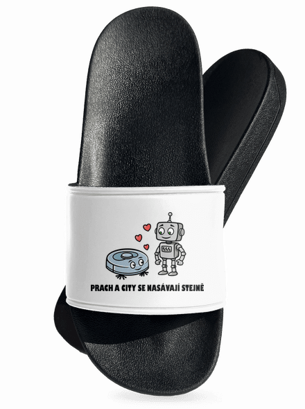 Láska mezi roboty pantofle White