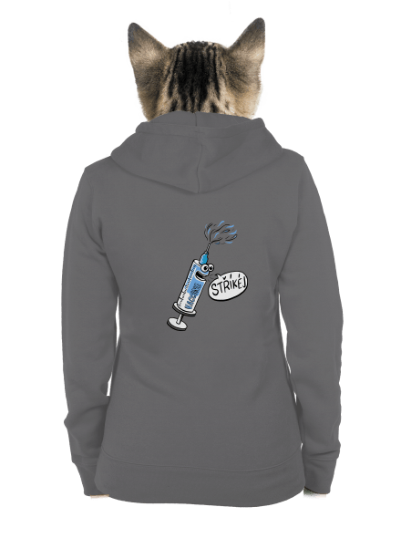 Stříkej dámská mikina na zip Steel Gray