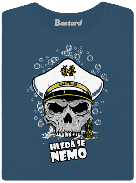 Kapitán Nemo dámské tričko premium Petrol Blue