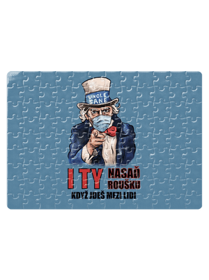 Nasaď roušku puzzle White