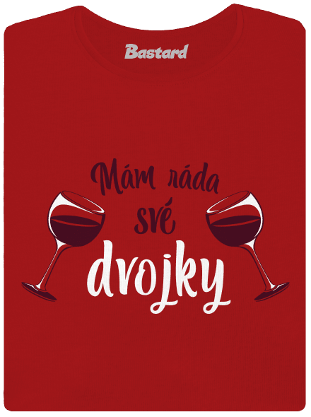 Dvojky dámské tričko premium Red Mal